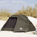 Campingtelt 5 personer brun vanntett