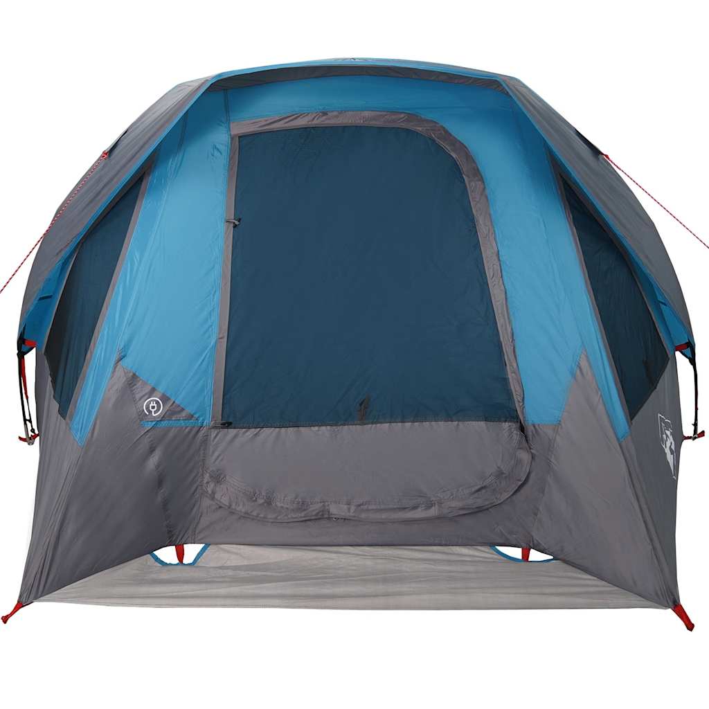 Campingtelt 4 personer blå vanntett