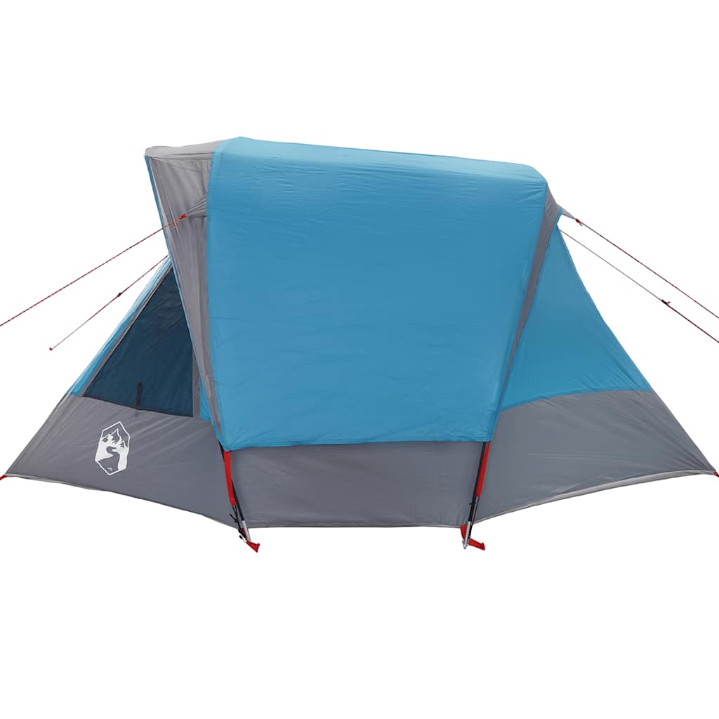 Campingtelt 6 personer blå vanntett