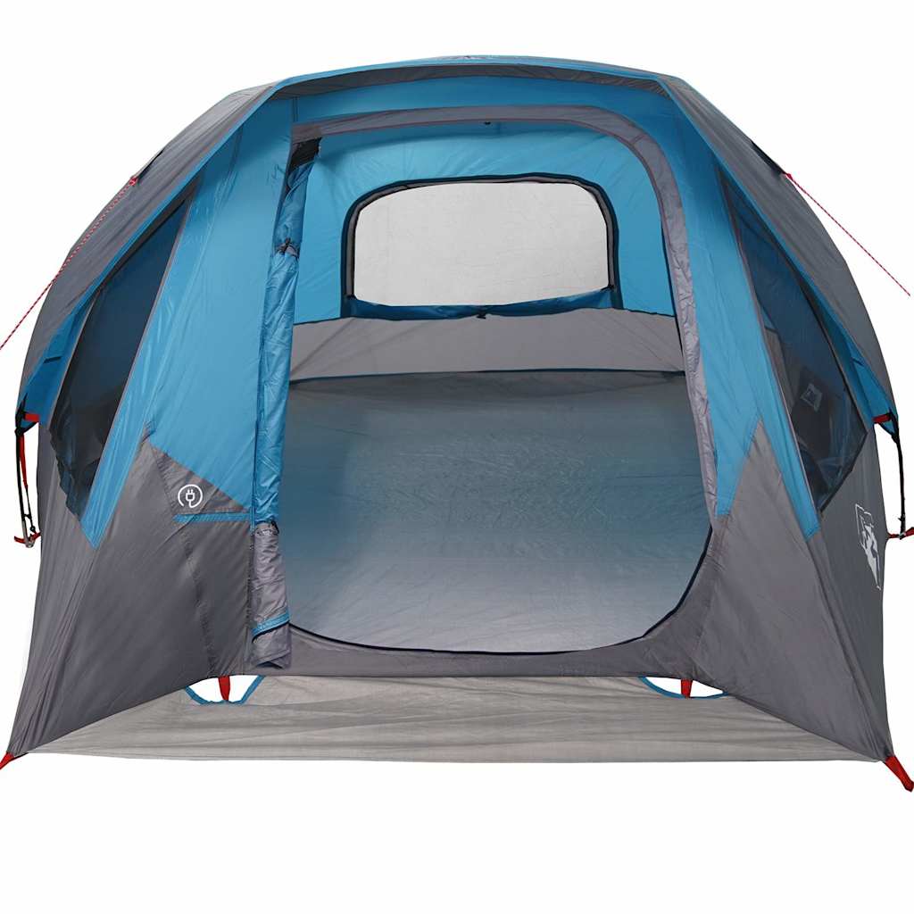 Campingtelt 6 personer blå vanntett