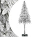 Kunstig juletre Hvit 86 x 86 x 210 cm Polyetylen og Metall