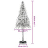 Kunstig juletre Hvit 86 x 86 x 210 cm Plast og metall