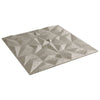 Veggpaneler 48 stk beton 50x50 cm XPS 12 m² ametyst