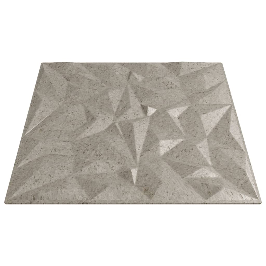 Veggpaneler 48 stk beton 50x50 cm XPS 12 m² ametyst