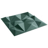 Veggpaneler 12 stk grønn 50x50 cm XPS 3 m² diamant