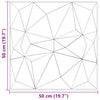 Veggpaneler 12 stk grønn 50x50 cm XPS 3 m² diamant