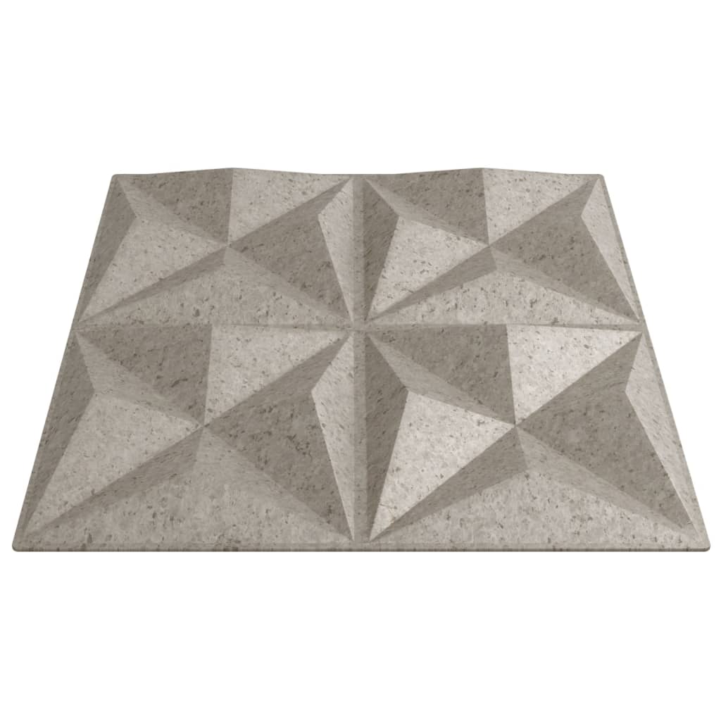 Veggpaneler 24 stk beton 50x50 cm XPS 6 m² origami