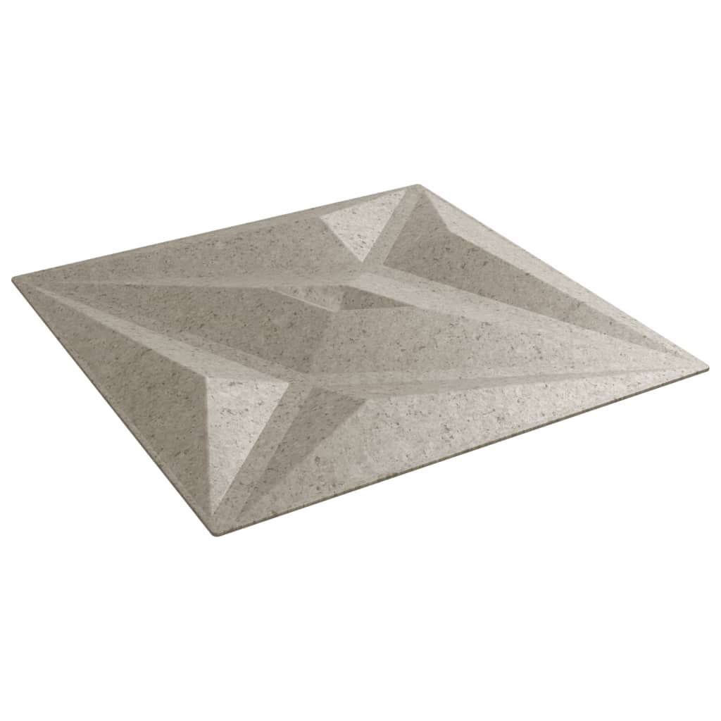 Veggpaneler 24 stk beton 50x50 cm XPS 6 m² stjerne