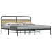 Sengeramme i metall uten madrass sonoma eik 200x200 cm