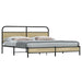 Sengeramme i metall uten madrass sonoma eik 193x203 cm