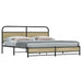 Sengeramme i metall uten madrass sonoma eik 193x203 cm
