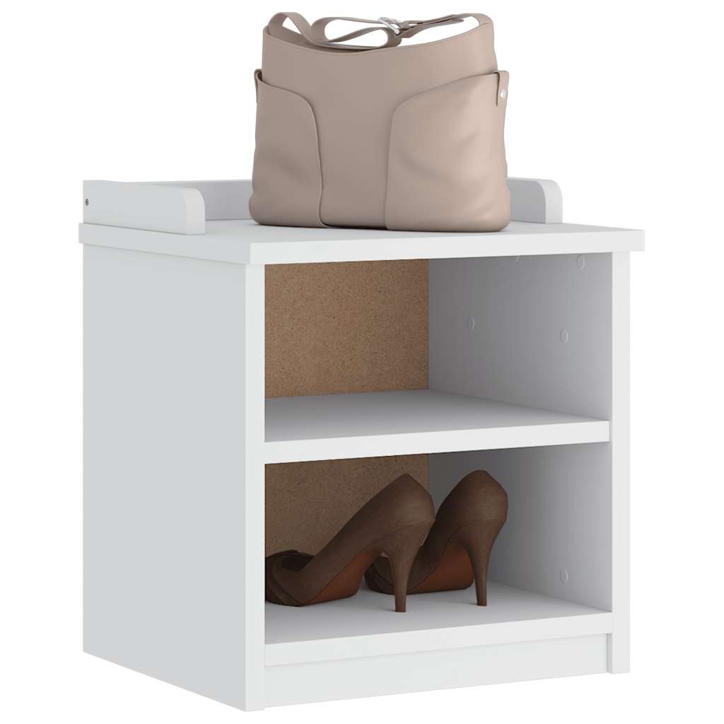 Gangbenk SANDNES hvit 45x40x50 cm heltre furu