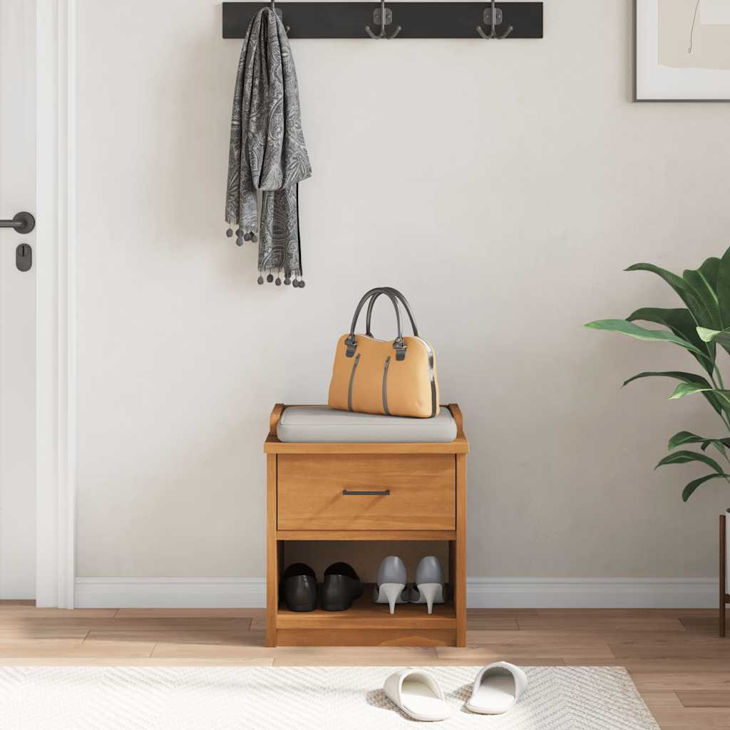 Gangbenk SANDNES 45x40x50 cm heltre furu
