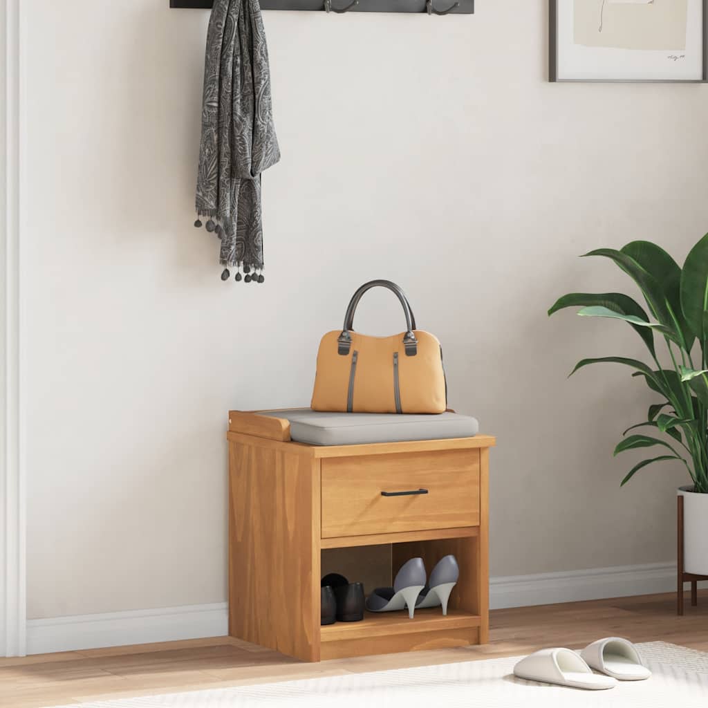 Gangbenk SANDNES 45x40x50 cm heltre furu