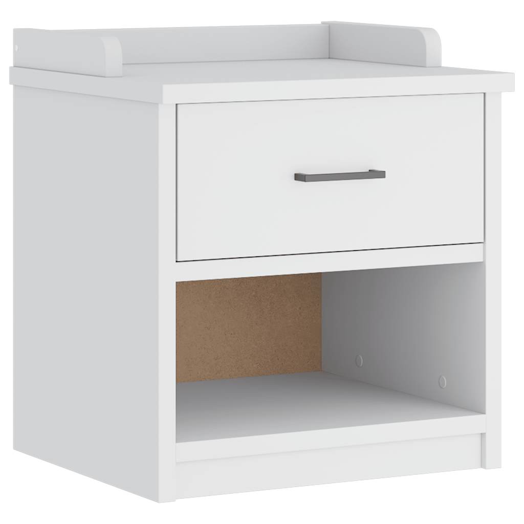 Gangbenk SANDNES hvit 45x40x50 cm heltre furu