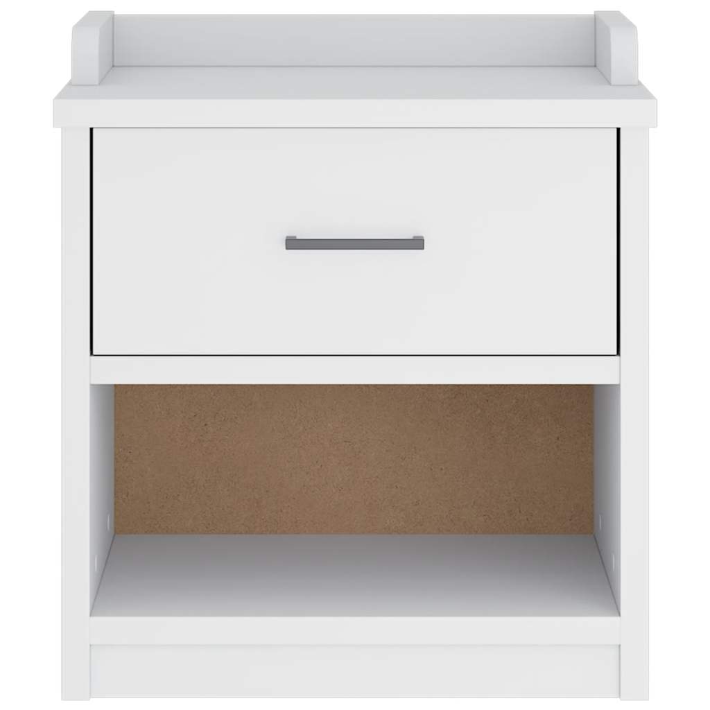 Gangbenk SANDNES hvit 45x40x50 cm heltre furu
