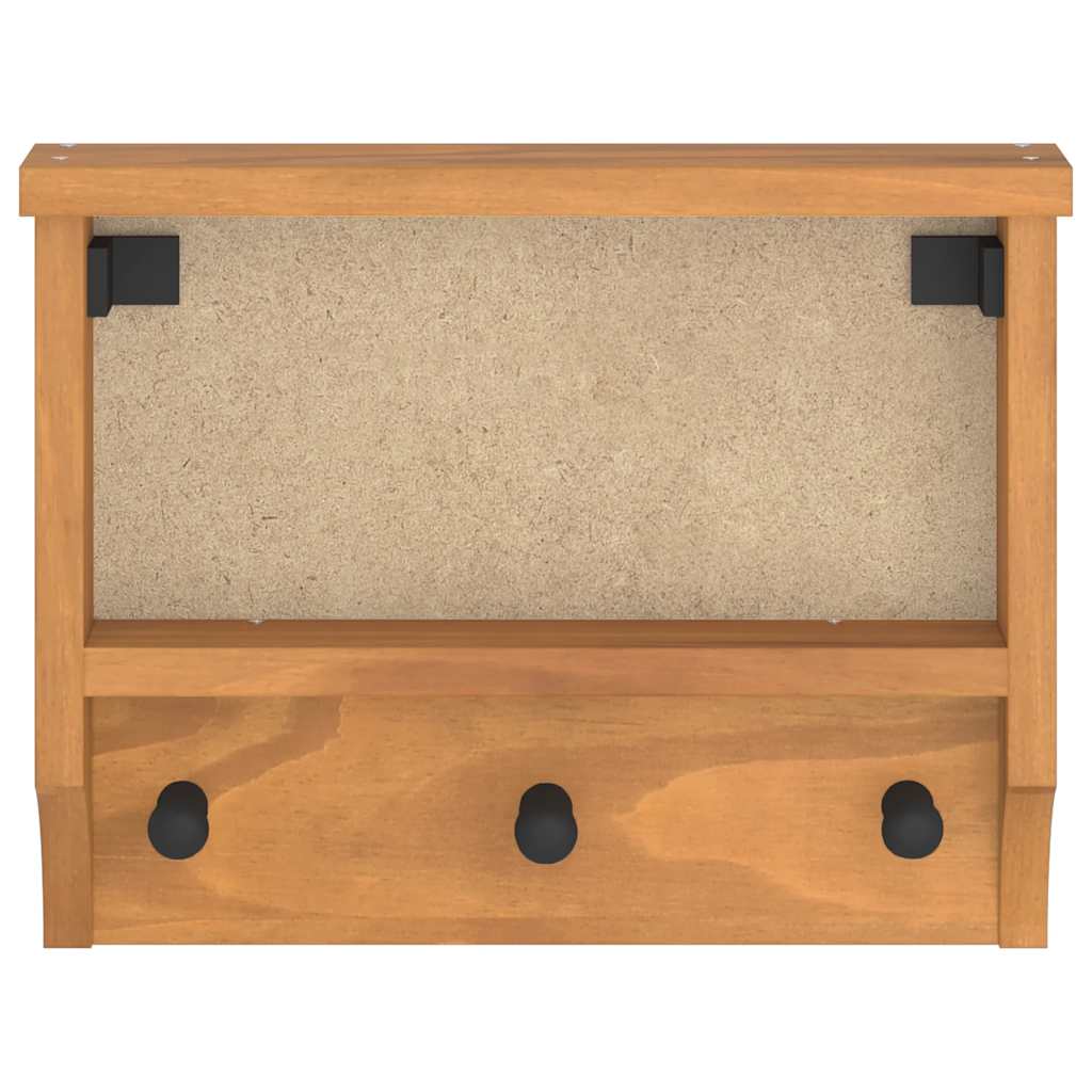 Veggmontert knaggrekke SANDNES 45x12x35 cm heltre furu