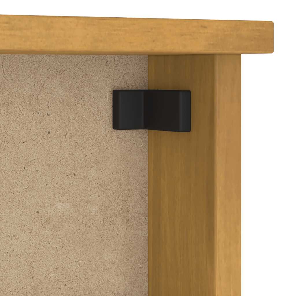 Veggmontert knaggrekke SANDNES 45x12x35 cm heltre furu