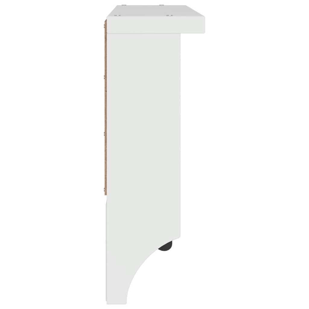 Veggmontert knaggrekke SANDNES hvit 45x12x35 cm heltre furu