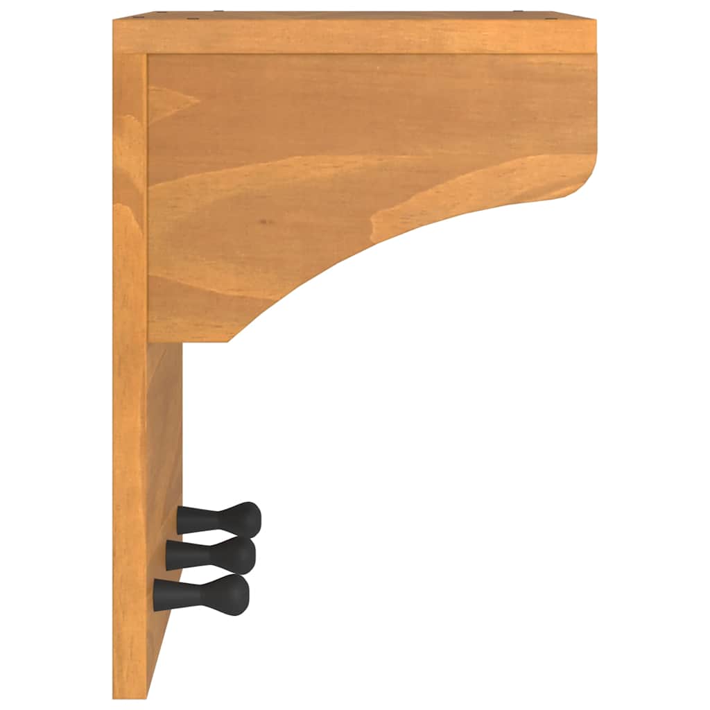 Veggmontert knaggrekke SANDNES 43x30x42 cm heltre furu