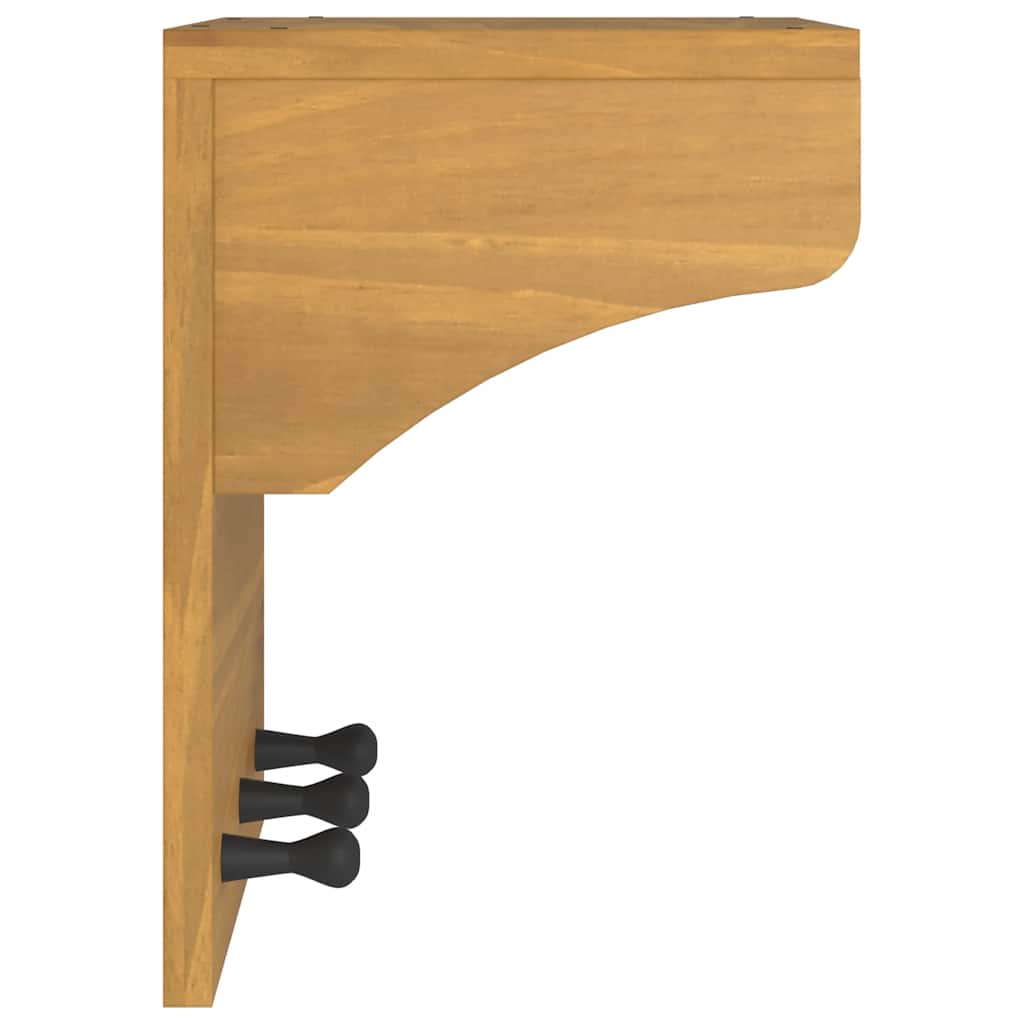 Veggmontert knaggrekke SANDNES 43x30x42 cm heltre furu