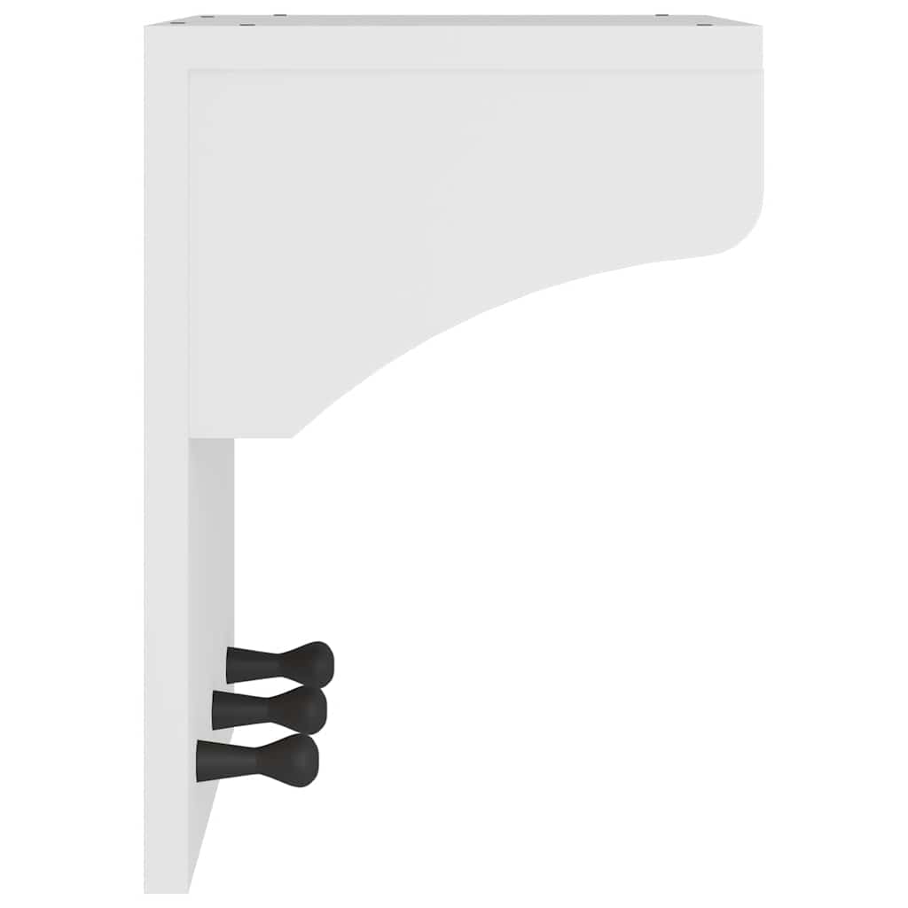 Veggmontert knaggrekke SANDNES hvit 43x30x42 cm heltre furu