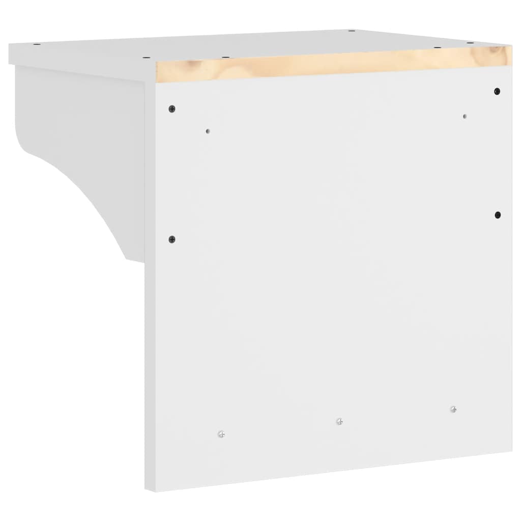 Veggmontert knaggrekke SANDNES hvit 43x30x42 cm heltre furu