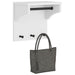Veggmontert knaggrekke SANDNES hvit 43x30x42 cm heltre furu