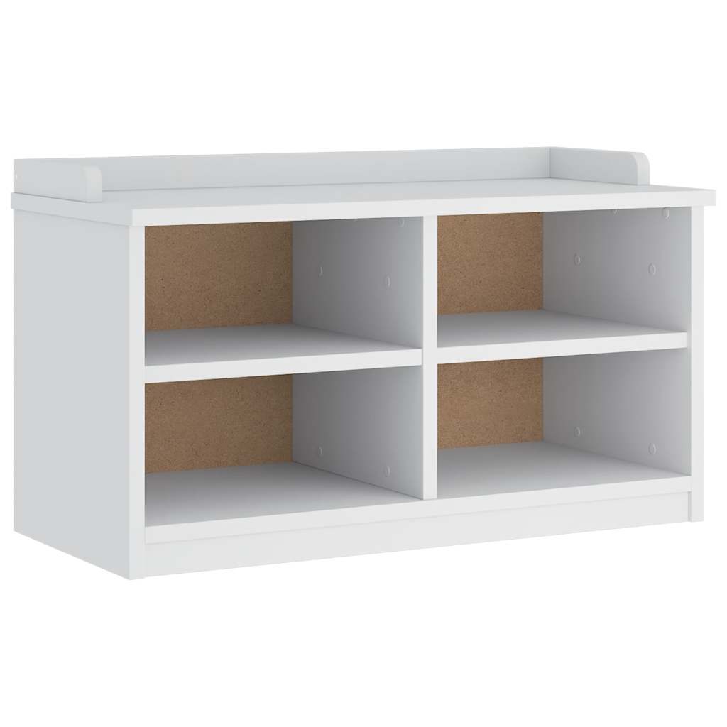 Gangbenk SANDNES hvit 87x40x50 cm heltre furu