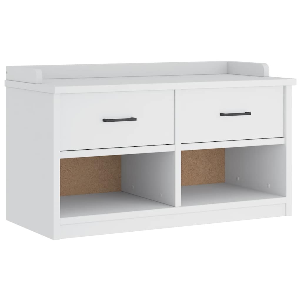 Gangbenk SANDNES hvit 87x40x50 cm heltre furu
