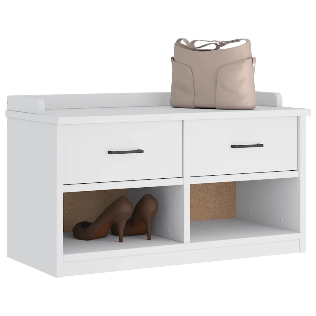 Gangbenk SANDNES hvit 87x40x50 cm heltre furu
