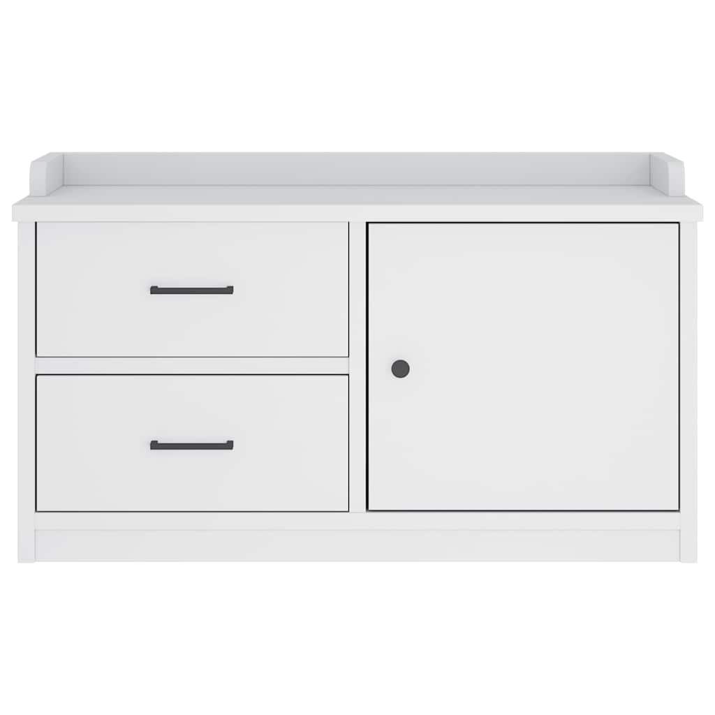 Gangbenk SANDNES hvit 87x40x50 cm heltre furu