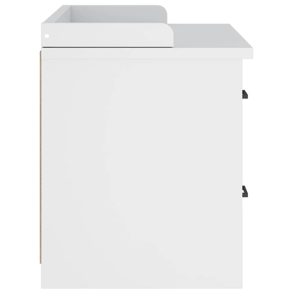 Gangbenk SANDNES hvit 87x40x50 cm heltre furu