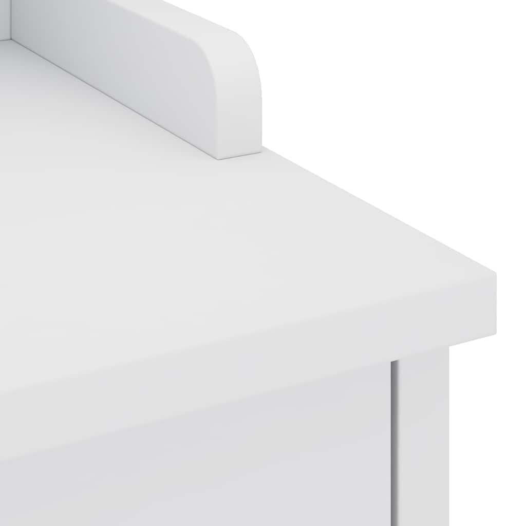 Gangbenk SANDNES hvit 87x40x50 cm heltre furu