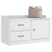 Gangbenk SANDNES hvit 87x40x50 cm heltre furu