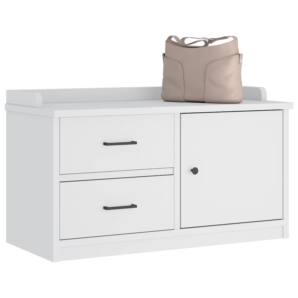 Gangbenk SANDNES hvit 87x40x50 cm heltre furu