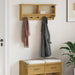 Veggmontert knaggrekke SANDNES 87x12x35 cm heltre furu