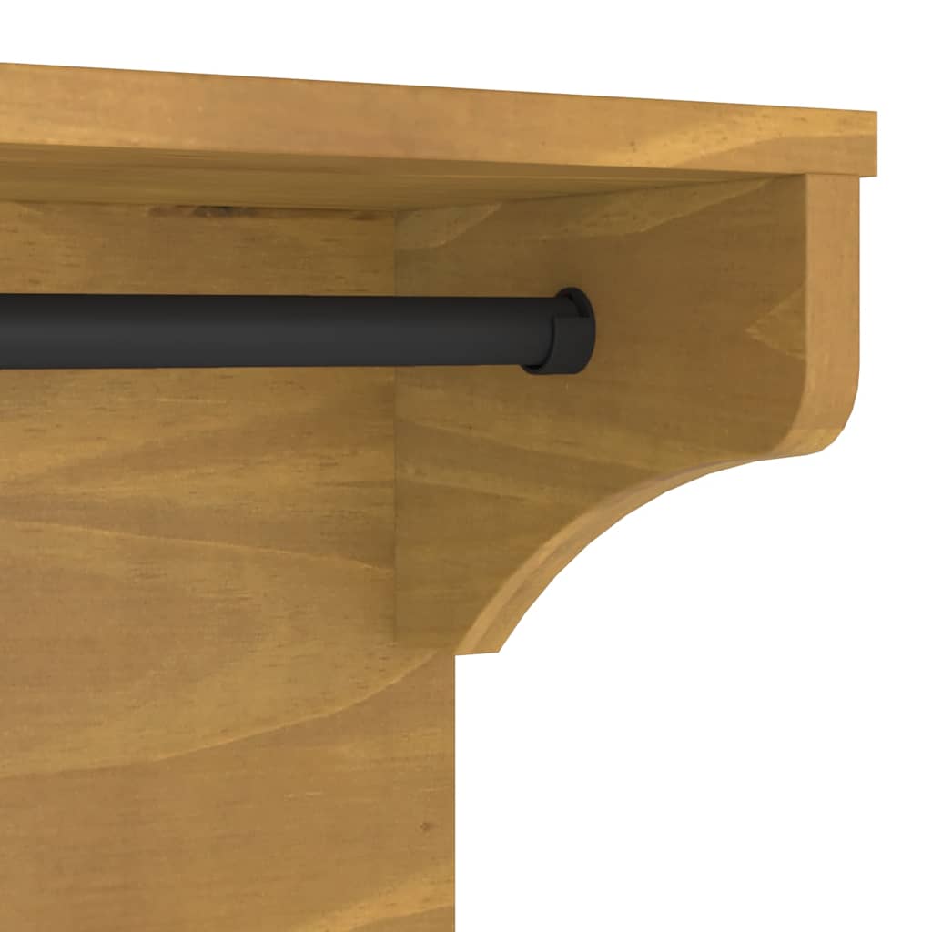 Veggmontert knaggrekke SANDNES 87x30x42 cm heltre furu
