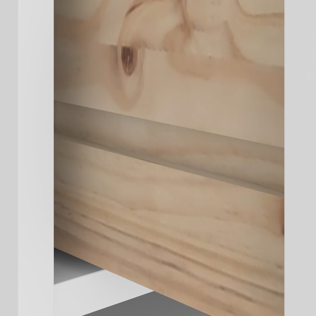 Halltre SANDNES hvit 45x40x159,5 cm heltre furu