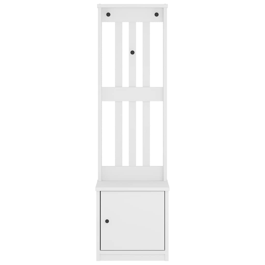 Halltre SANDNES hvit 45x40x159,5 cm heltre furu