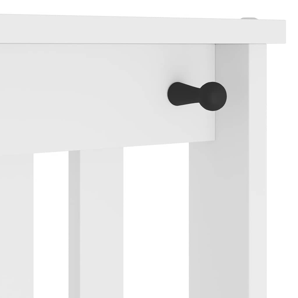 Halltre SANDNES hvit 45x40x159,5 cm heltre furu