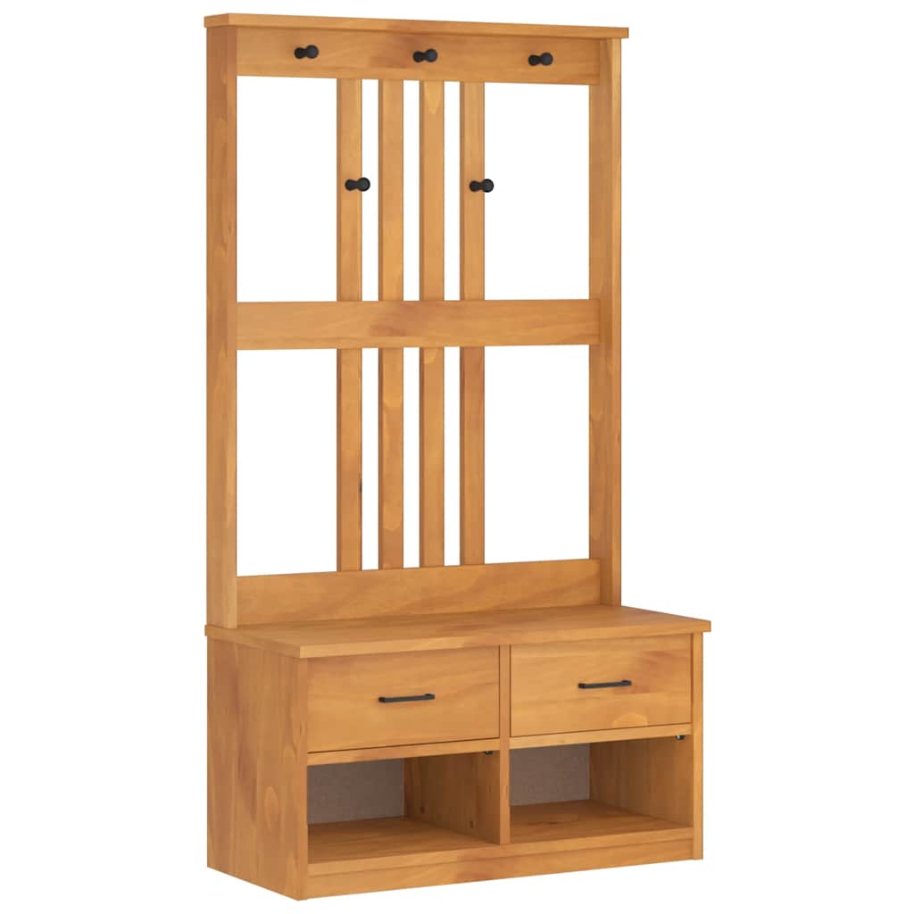 Halltre SANDNES 87x40x159,5 cm heltre furu