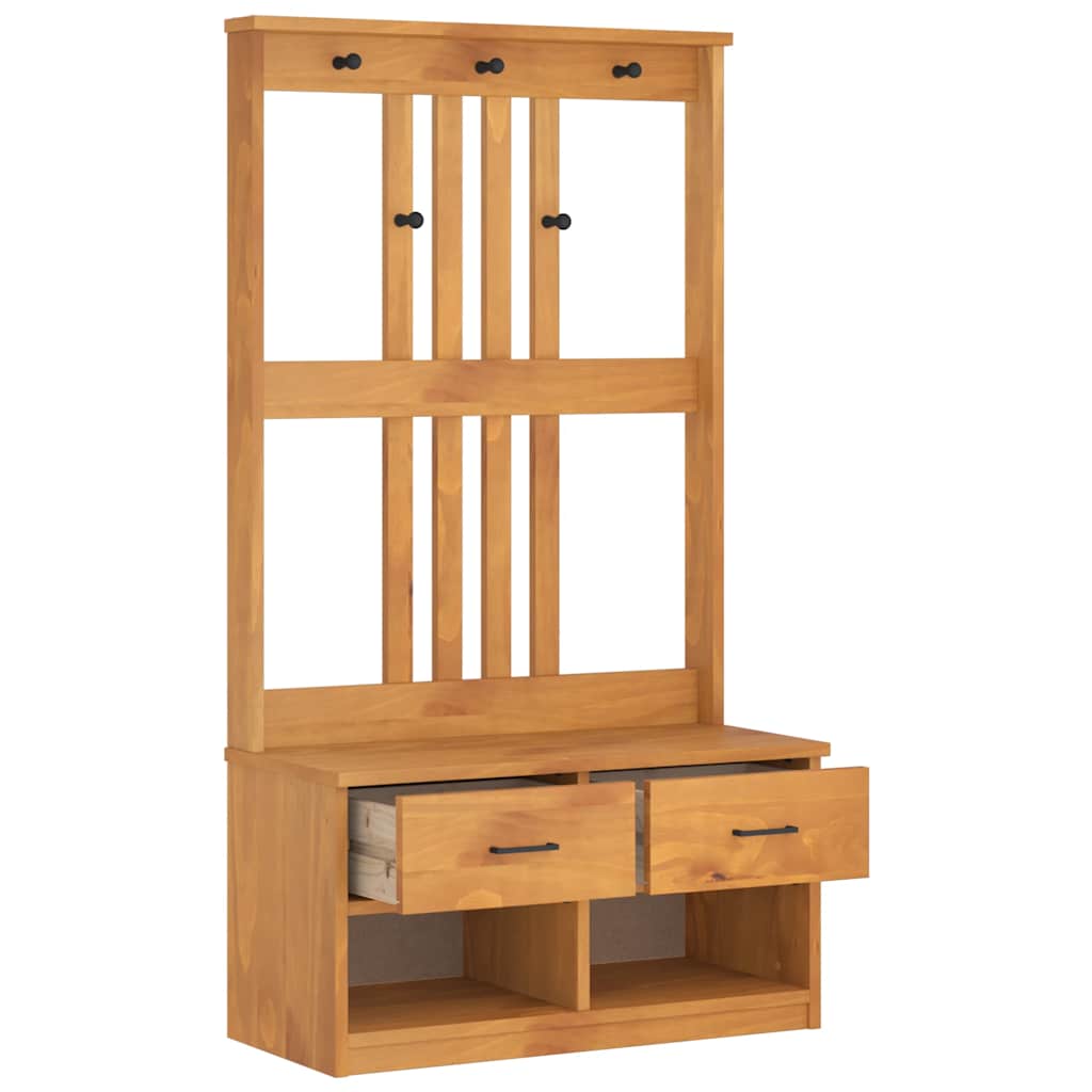 Halltre SANDNES 87x40x159,5 cm heltre furu