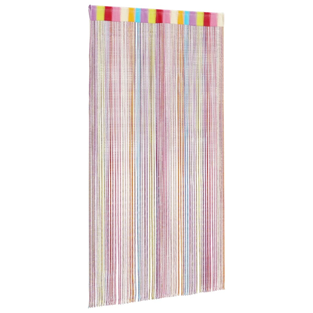 Snøregardiner 2 stk flerfarge 100x250 cm
