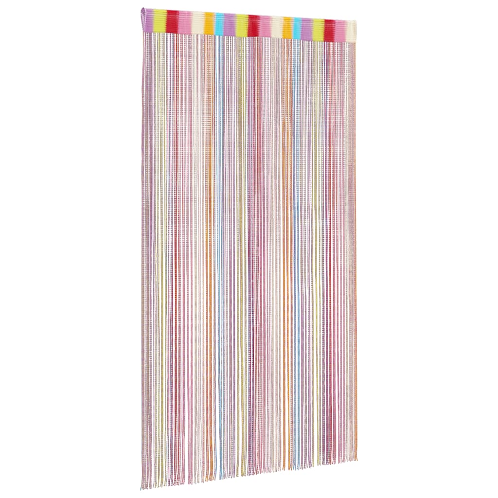 Trådgardiner 2 stk flerfarge 140x250 cm