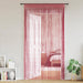 Snøregardiner 2 stk rosa 100x250 cm