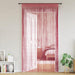 Trådgardiner 2 stk rosa 140x250 cm