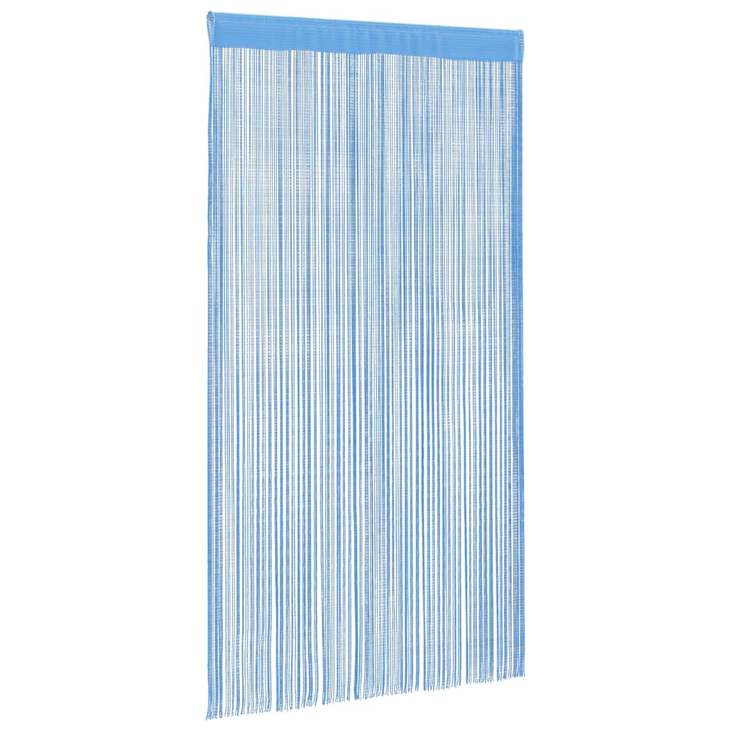 Snøregardiner 2 stk lyseblå 100x250 cm
