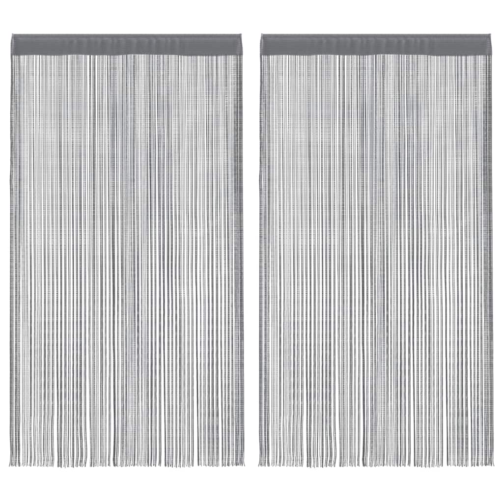 Snorgardiner 2 stk antrasitt 140x250 cm