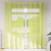 Voilegardiner med grommets 2 stk eplegrønn 140x245 cm